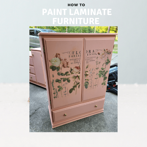 How to: chalk paint laminate furniture